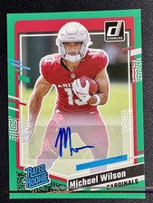2023 Panini Donruss - Rated Rookie Michael Wilson #303 Green Autographs (AU, RC) picture