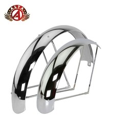 ALTA 26x4.0 Fat Bike Fender Set Chrome 110mm Classic Standard Wide Tire Pair. picture