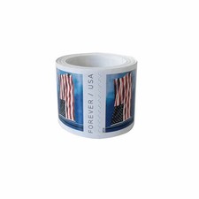 Mint NH Scott 5344 2019 US Flag Forever Stamps Roll of 100 Coil USPS Unused picture