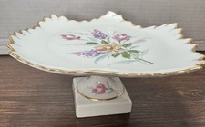Vintage Limoges Porcelain Centerpiece Tazza / Footed Compote Dish - France picture