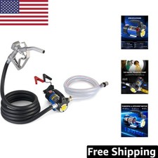Portable 12 Volt Self-Priming Diesel Pump Kit - Effortless Oil Transfer Solution picture