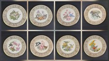 SUPERB Set 8x Lenox Boehm Bird Plates Limited Edition by Edward Marshall 1970-81 picture