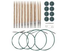 Knit Picks Sunstruck Interchangeable Needle Set – 9 Pairs, Green Cables, Case picture