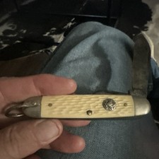 Very Nice Vintage Ulster Scout Knife Carbon Steel USA Made Never Sharpened picture