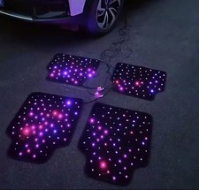 4pcs Starlight Floor Mats, LED Car Mats, Universal Fit Anti-Slip Waterproof Mats picture