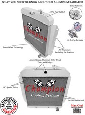 3 Row Radiator For 55-59 Chevy Pick up picture