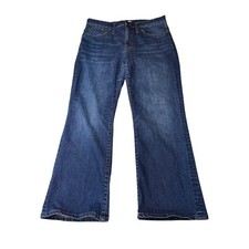 Madewell Cali Demi-Boot Jeans Dark Wash High Rise Stretch Womens Size 30X26 picture