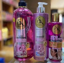 SK Duchess Glow L-Glutathione Premium Skin  Shower Gel, lotion and oil 3 pcs   picture