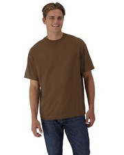 Hanes 5180R Unisex 100% USA Grown Ringspun Cotton Jersey Retro Beefy T-Shirt picture