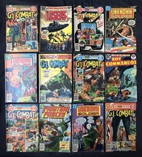 DC WAR lot of 12 comics: G.I. Combat, Our Fighting Forces, Unknown Soldier... picture