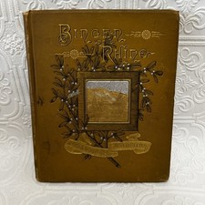 Antique 1883 First Edition Book Bingen On The Rhine By Caroline Norton READ RARE picture