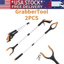2PCS Heavy Grabber Tool Industrial Pick Up Stick Hand Grip Reach Trash Reacher picture