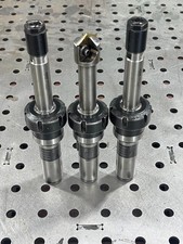 Lot of 3 TM Smith 812-SA40-722 Tool Holders w/ 2 Parlec EXT100 & Spade Drill picture