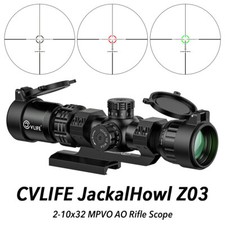 Hunting 2-10x32 MPVO AO Rifle Scope R/G illuminated Reticle - 30mm Offset Mount picture