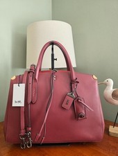 Coach 22821 Cooper Carryall Bordeaux Glovetanned Leather Satchel Bag 1941 NWT picture