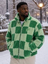 NWT Watson Studios Sherpa jacket in spearmint size M picture
