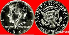 1968 S 40% Silver Kennedy Half Dollar Gem Proof picture