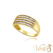 14K YG Men Ring 1.60 ct NAT, Size 11.25, 6.4g picture