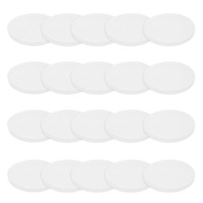 20Pcs 20mm OD x 1.5mm Thick Solid Round Silicone Rubber Sheet Translucent picture