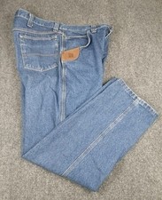 Vintage Wrangler Riggs Workwear Mens Relaxed Fit Jeans Size 38x30 Dark Blue picture