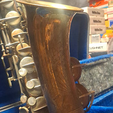 Martin Alto Saxophone Eb Low Pitch Brass Gold w/ Case Serial 125802 picture