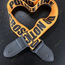 Adjustable Electric Guitar Strap Yellow 