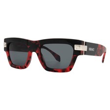 Versace Dark Grey Rectangular Men's Sunglasses VE4464 545787 52 VE4464 545787 52 picture