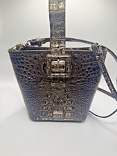 Brahmin Faith pewter melbourne leather crossbody bag picture