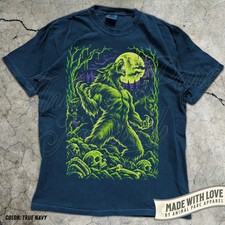 Vintage Werewolf Comic Style Tee, Full Moon Howling Wolf T-Shirt, Gothic Horror picture
