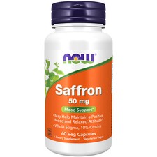 NOW FOODS Saffron 50 mg 60 Veg Capsules picture
