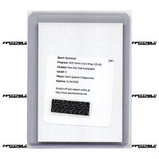 2025-26 Panini Court Kings - #9 Derik Queen VJ Edgecombe Dual Auto REDEMPTION picture