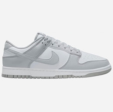 Nike Dunk Low Men’s Gray/White Colorblock Low Top Lace-Up Sneaker picture
