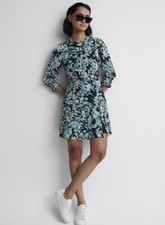 Reiss Annie Floral Print 3/4 Sleeve Dress Size US 6 NWT picture