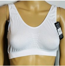 Lot of 2 Barely There Bali Comfort Revolution Microfiber Crop Top 103J White Med picture