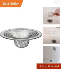 Elegant 2-3/4-Inch Stainless Steel Tub Mesh Strainer - Prevents Clogs picture