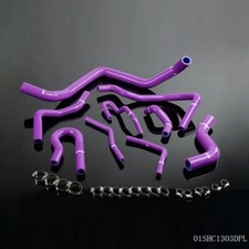 9x Silicone Radiator Hose Purple Fit For Honda Civic D15 D16 SOHC EG/EK 1992-00 picture