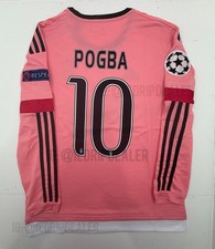 2015/16 Juventus Pink Away Retro Jersey Long Sleeve Pogba #10 Vintage PinkIconic picture