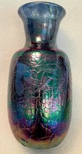 VTG ERIC BRAKKEN SIGNED ART GLASS Iridescent 8