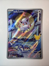 Hisuian Zorua 145/128 Pokemon TCG 30th Celebration Illustration Rare IR 2026 picture
