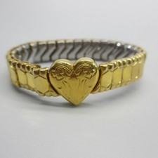 Vintage Gold Filled Sweetheart Bracelet Signed Bellavance picture