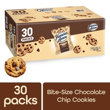 Famous Amos Classic Chocolate Chip Cookies,Bite size cookies,30 Pk Box,30 oz Bag picture