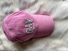 BALENCIAGA Gay Pride 2021 Pink Baseball Cap Hat Sz L  Authentic Unisex Preowned picture
