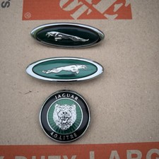 97-06 Jaguar XK8 XKR Front Left  Right Side Fender Hood  Jag Logo Emblem Badge picture