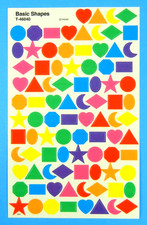 Trend Colorful Basic Shapes Sticker Sheet picture