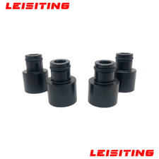4pcs Racing Fuel Injector Top Hats Adapters RDX Injectors to B16 B18 D16Z Black picture