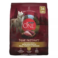 Purina ONE True Instinct Adult Dog Dry Food-High-Protein, Natural, Venison-36 Lb picture