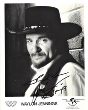 WAYLON JENNINGS autographed signed 8.5x11 Photo Reprint picture