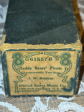 United States Music Co Piano Roll 61557 Teddy Bears' Picnic Vintage Two Step picture