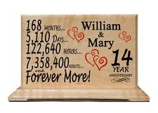 Personalized Wedding 1-100 Year Anniversary Sign Custom Couples Name Gift  picture