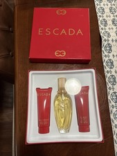 Vintage Escada Perfume Gift Set 1.7oz EDT Spray + Lotion + Gel New In Box Sealed picture